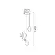 ELLITON- PENDANT LAMP  SAND BLACK ALUMINIUM LED SMD 12W 2700K 840LM IP20 Φ367x1500mm - изображение 2