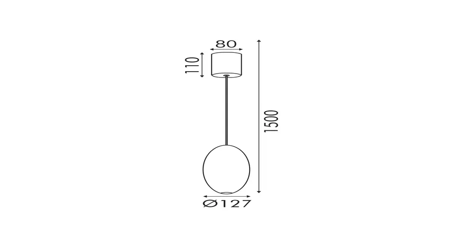 ELLITON- ВИСЯЩА ЛАМПА ПЯСЪЧНО ЗЛАТО АЛУМИНИЙ LED SMD 4W 2700K 280LM IP20 Φ127x1500мм - изображение 2