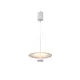 LOFTY- PENDANT LAMP SAND WHITE ALUMINIUM LED SMD 8W 2700Κ 560LM IP20 Φ300x1500mm