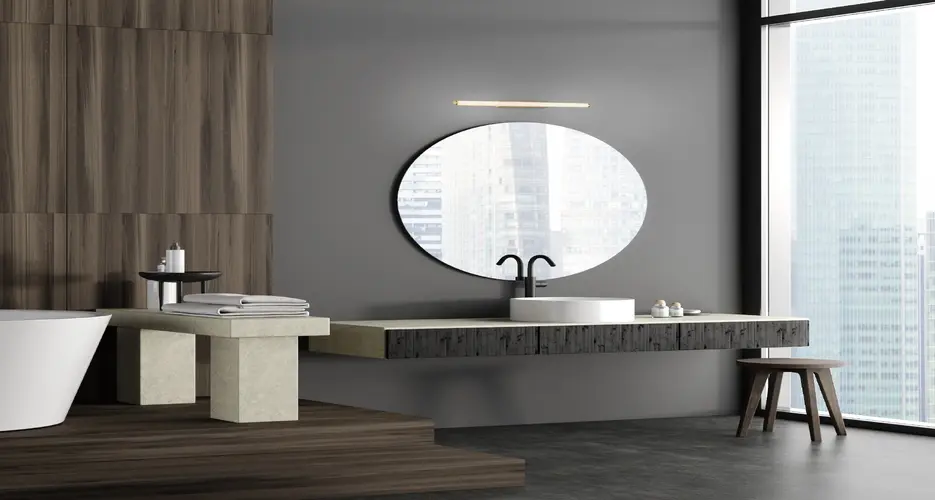LYNEE-АПЛИК БРОНЗ АЛУМИНИЙ LED SMD 16W CCT SWITCH 1800LM IP20 610x78x60мм - изображение 3