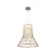 VENTI-PENDANT LAMP BRUSHED GREY/LIGHT CHAMPANE ALUMINIUM LED SMD 40W CCT 2840LM IP20 Φ600x1500mm