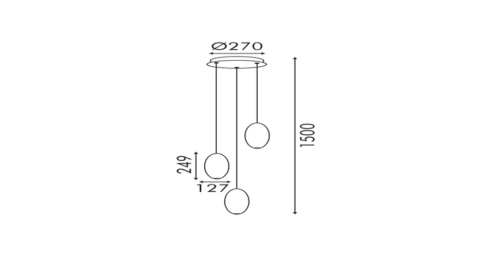 ELLITON- ВИСЯЩА ЛАМПА ПЯСЪЧНО ЗЛАТО АЛУМИНИЙ LED SMD 12W 2700K 840LM IP20 Φ367x1500мм - изображение 2