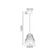 VENTI- ВИСЯЩА ЛАМПА ЧЕТКАНА СИВО/СВЕТЛО ШАМПАНСКО АЛУМИНИЙ LED SMD 20W CCT SWITCH 1260LM IP20 Φ400x1500мм - изображение 2