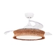 CEILING FAN DIM MAT WHITE 3 BLADES PC TIMER REMOTE CONTROL 36W CCT 35W