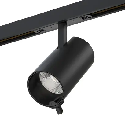 AI META II MAGNETIC TRACK BLACK ALUMINUM SPOT WITH DUAL SENSOR & BLUETOOTH 15W RGBW 45-48V 36° D70 × 135mm