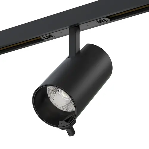 AI META II MAGNETIC TRACK BLACK ALUMINUM SPOT WITH DUAL SENSOR & BLUETOOTH 15W RGBW 45-48V 36° D70 × 135mm