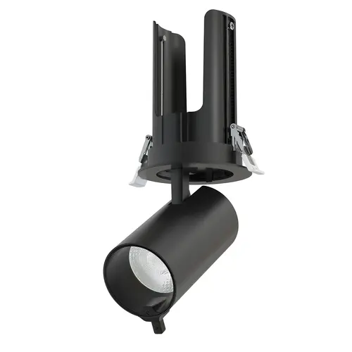 AI META II RECESSED BLACK ALUMINUM SPOT WITH DUAL SENSOR & BLUETOOTH 30W CCT 220–240V 36° D80×160mm
