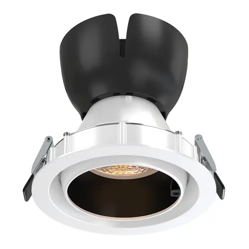 AI LUKA DOWNLIGHT BLACK ALUMINUM WITH SINGLE SENSOR & BLUETOOTH 15W RGBW 220–240V 24° D120 × 115mm