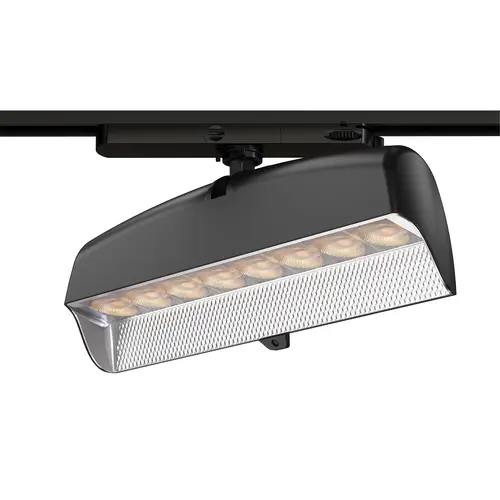 AI MILO MAGNETIC TRACK WALLWASHER BLACK ALUMINUM WITH DUAL SENSOR & BLUETOOTH 45W CCT 220–240V 36° 318 × 63 × 168mm