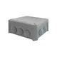 150x115x65mm WALL MOUNTED CABLE JUNCTION BOX GREY COLOR 10 LEDS IP66 RAL 7035