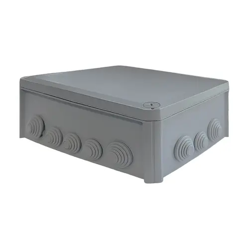 240x190x95mm стенна разклонителна кутия сив цвят 10 LED IP66 RAL 7035