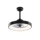 CEILING FAN 20 DIM BLACK 7 BLADES ABS REMOTE CONTROL & TIMER LED 34W 3332L Φ300mm
