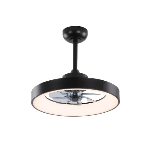 CEILING FAN 20 DIM BLACK 7 BLADES ABS REMOTE CONTROL & TIMER LED 34W 3332L Φ300mm