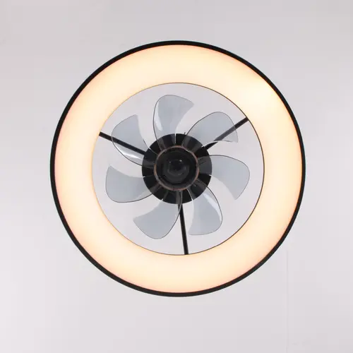 CEILING FAN 20 DIM BLACK 7 BLADES ABS REMOTE CONTROL & TIMER LED 34W 3332L Φ300mm - изображение 2