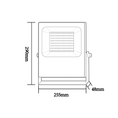 ЧЕРНА  ЛЕД  SMD ПРОЖЕКТОРНА ЛАМПА IP66 100W RGBW 230V