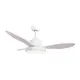 CEILING FAN WITH LIGHT DIM MAT WHITE 3 BLADES ABS REMOTE CONTROL TIMER LED 22W 40W