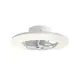 CEILING FAN DIM WHITE WITH 8 BLADES ABS REMOTE CONTROL. & TIME LED 50W 5460L DC 15W 560mm