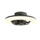 CEILING FAN DIM BLACK WITH 8 BLADES ABS REMOTE CONTROL&TIMER LED 50W 5460L DC 15W 560mm